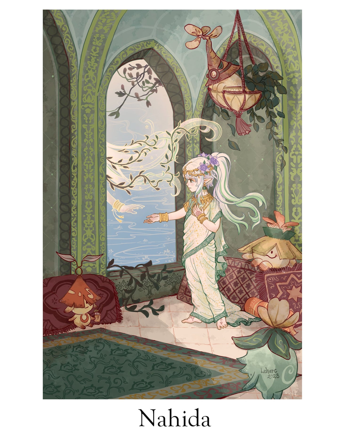 Genshin Impact Middle East and Egyptian Style • FINE ART PRINT • Posters