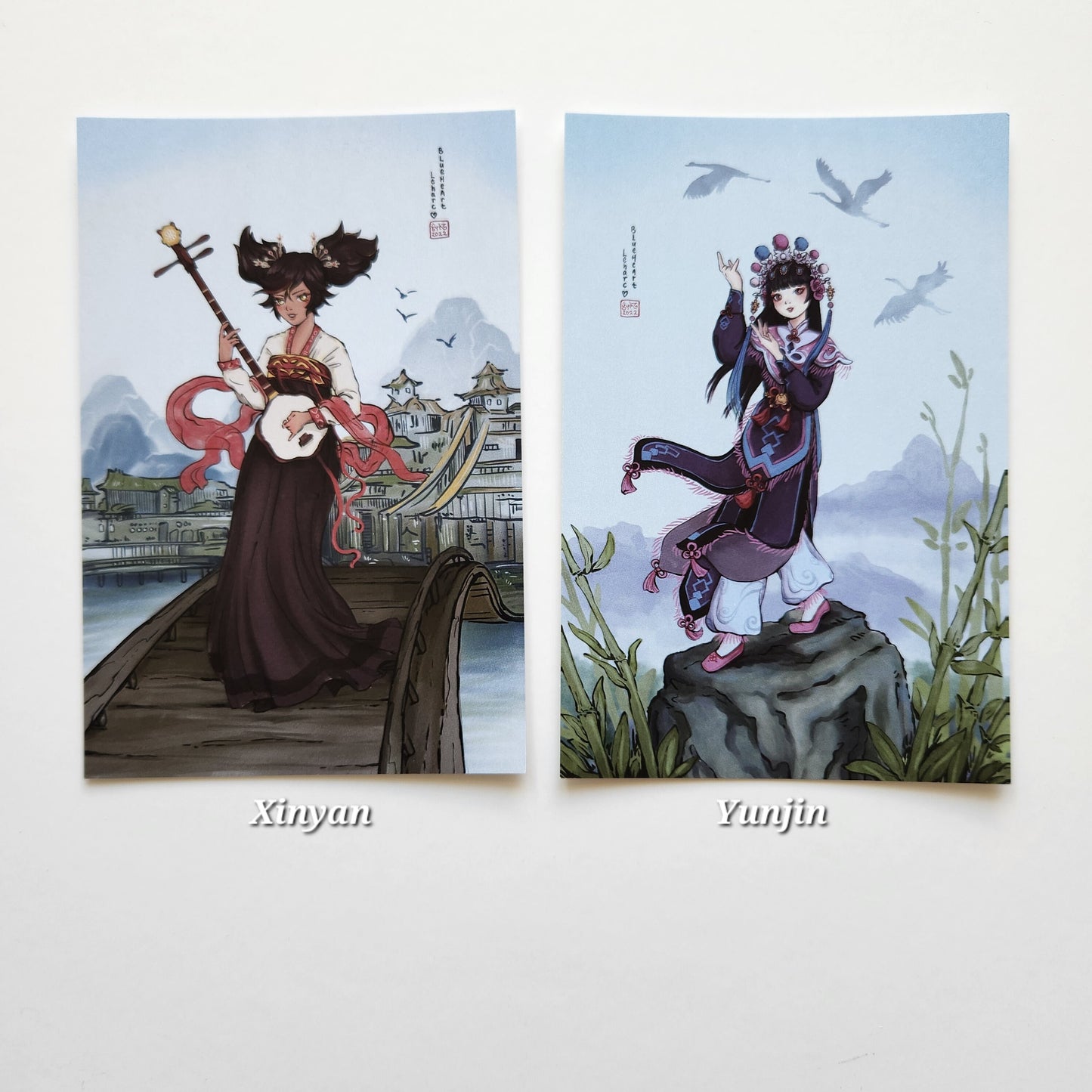 Postcards • Genshin Impact Chinese Paintings • Collectable Art