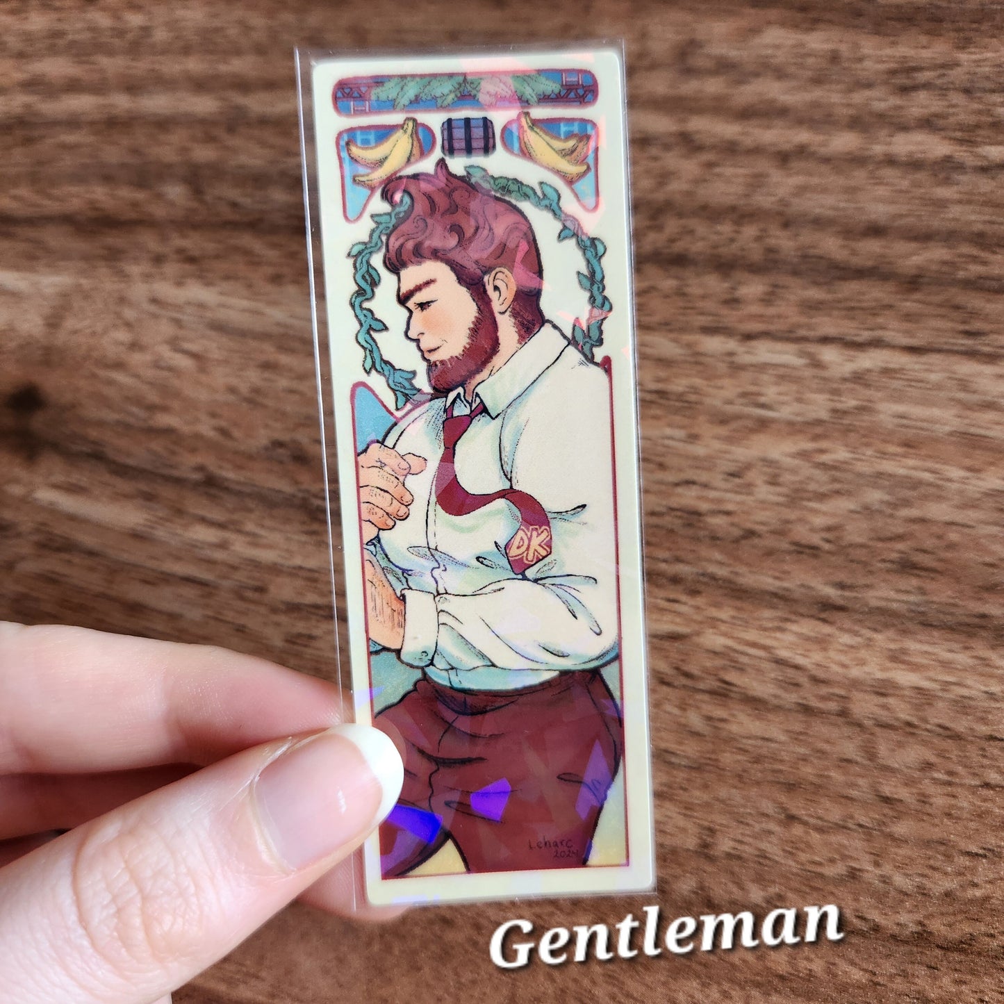 Art Nouveau Singer • Elegant Woman and Gentleman • Holographic Stickers