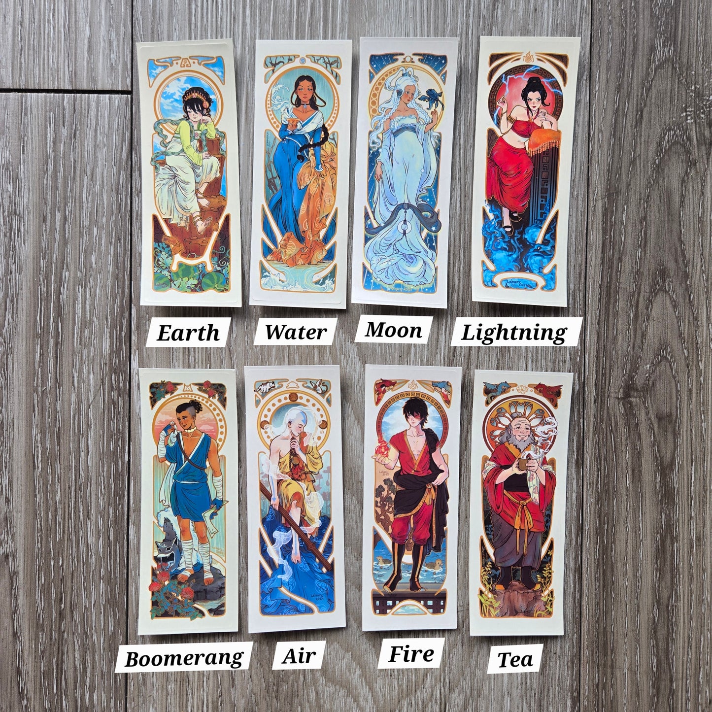 Art Nouveau Characters • Elegant Elements • Stickers