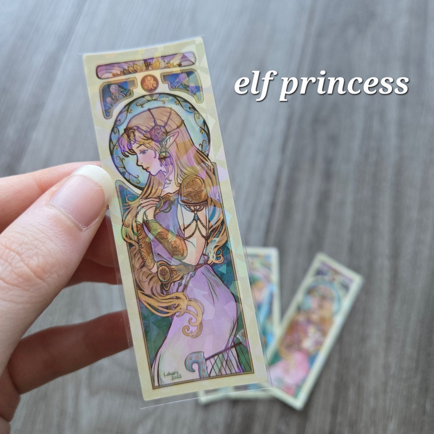 Art Nouveau Elves • Knight and Maiden • Holographic Stickers