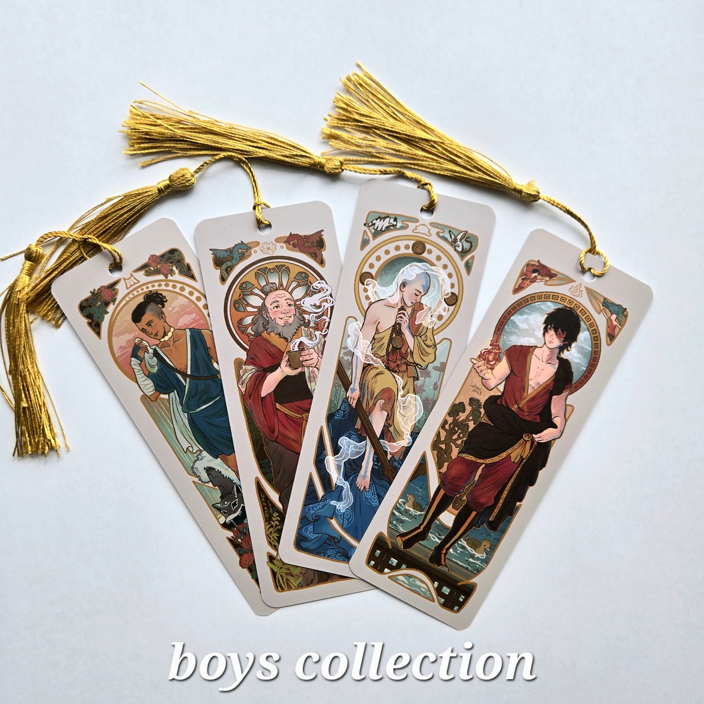 Bookmarks •  Art Nouveau Elegant Elements