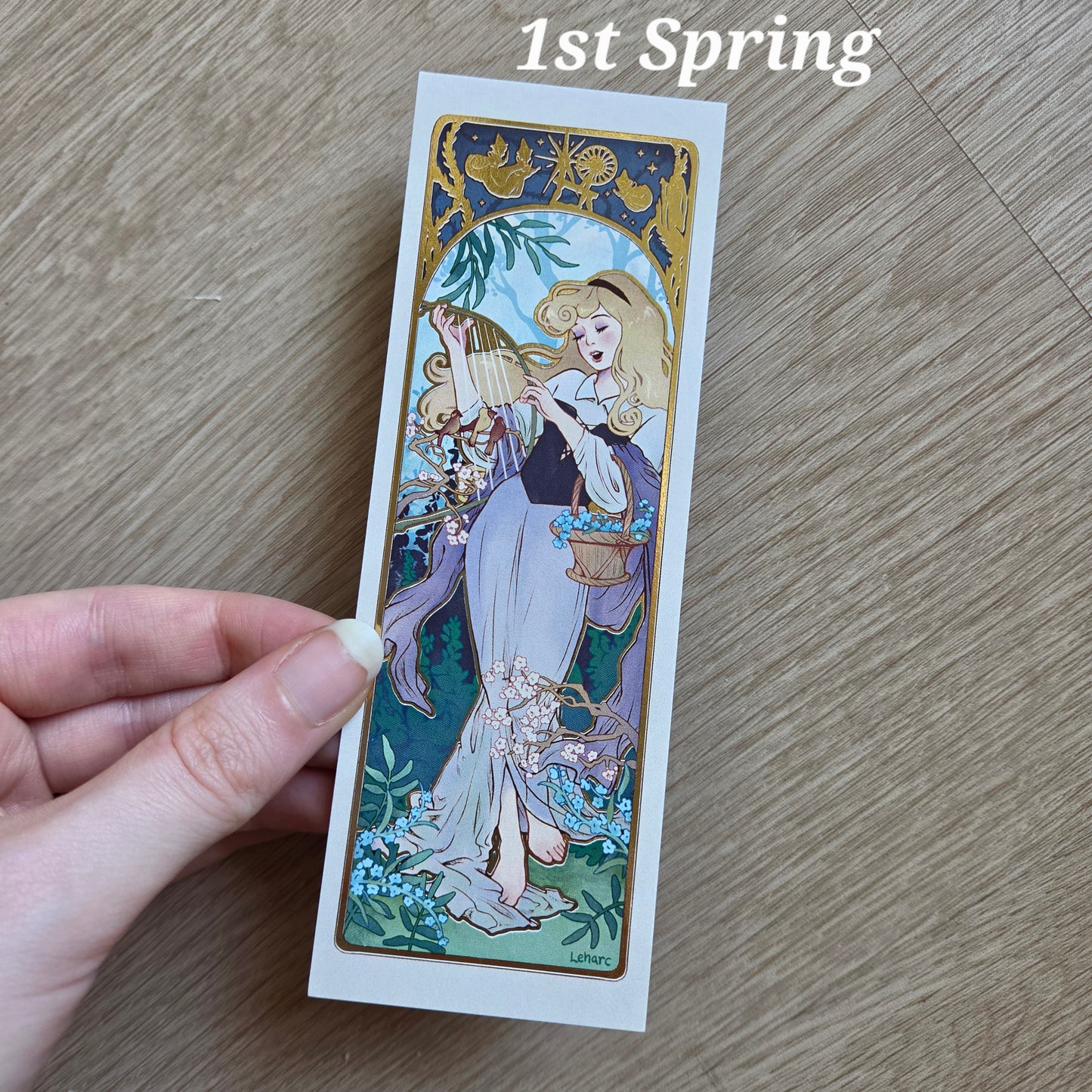 Golden Bookmarks • Four Seasons Princesses • Art Nouveau Fairy Tale
